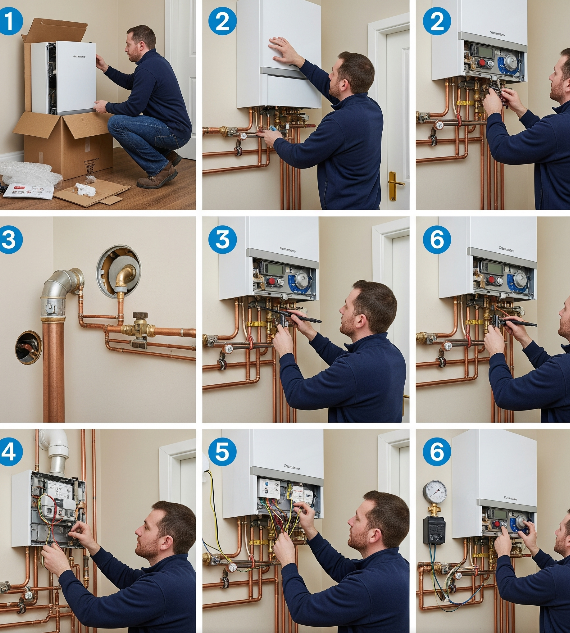 Étapes clés pour une installation de chauffage au gaz — free download