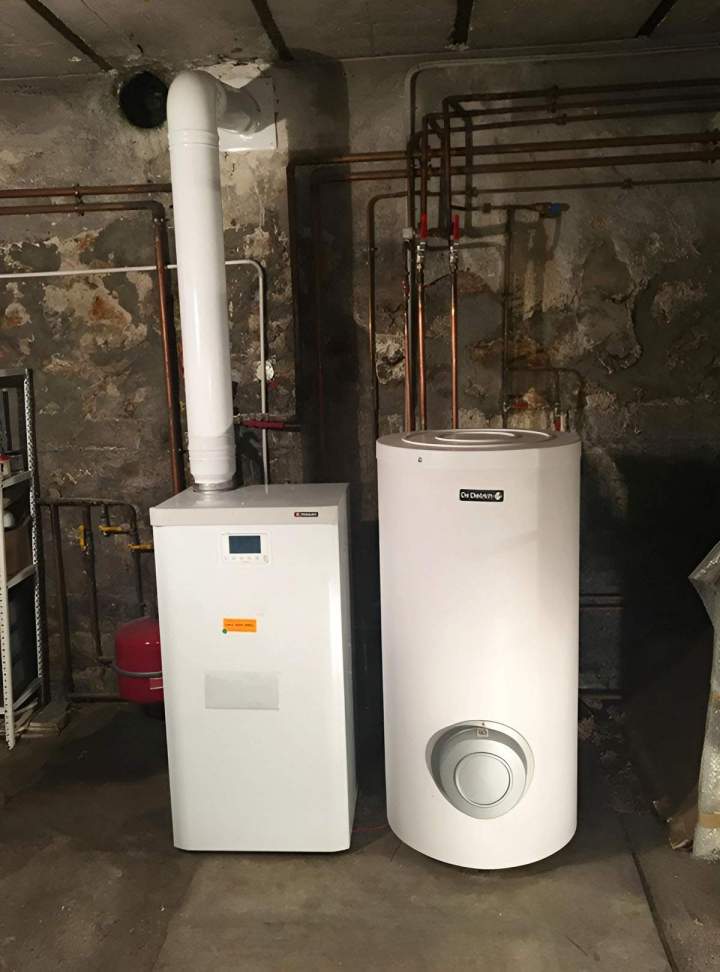 Installation de chauffage au gaz